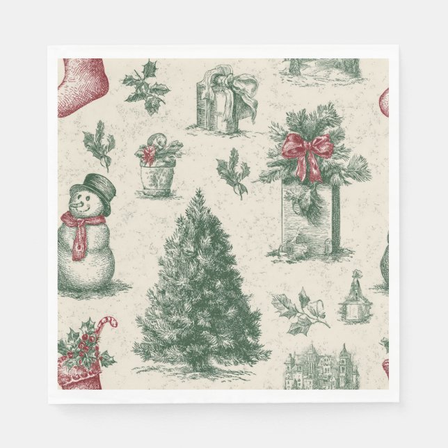 Christmas paper napkin pappersservett (Framsidan)