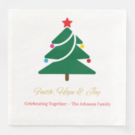 Christmas Paper Napkin with Holiday Motifs Pappersservett
