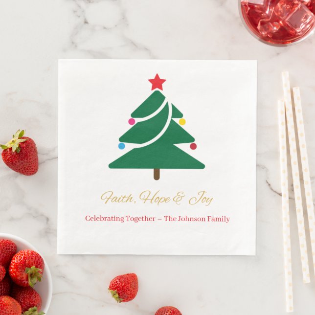 Christmas Paper Napkin with Holiday Motifs Pappersservett (Insitu)