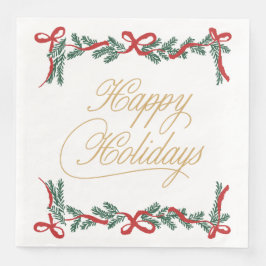 Christmas Paper Napkin with Snowflakes & Stars Pappersservett