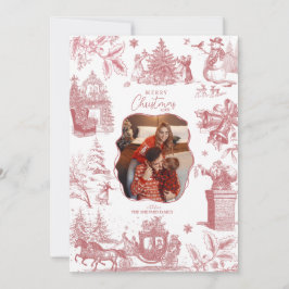 Christmas Party Chinoiserie Photo Julkort