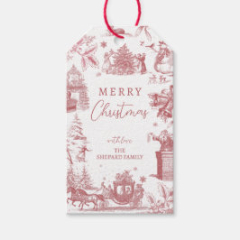 Christmas Party Chinoiserie Presentetikett