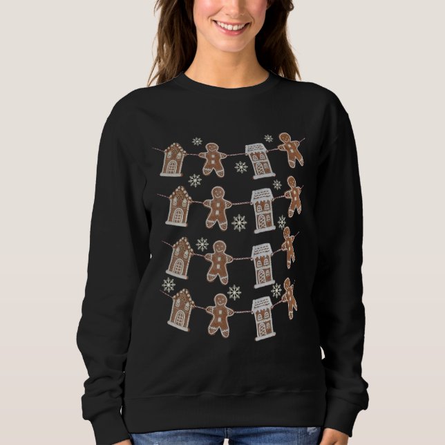 Christmas Party  Gingerbread People Gingerbread Ho T Shirt (Framsida)