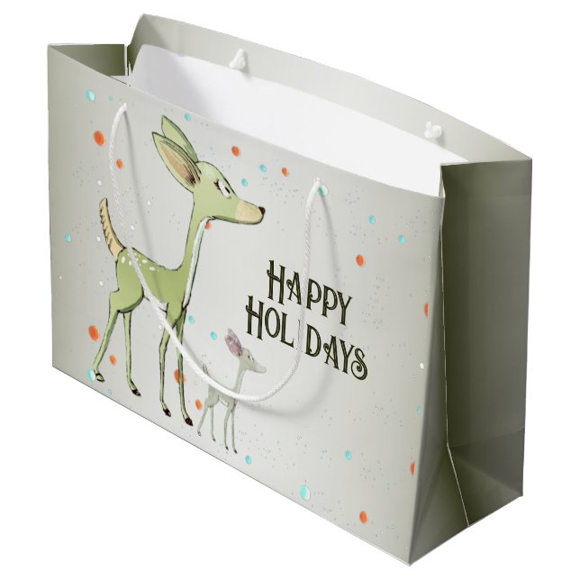 Christmas Party Green Deers Holidays Cute (Baksidan Vinklad)