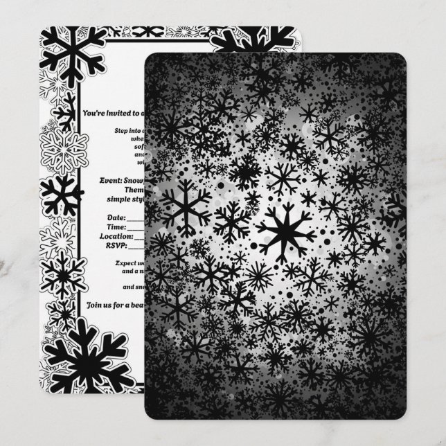 Christmas Party Inbjudningar (Fram/baksida)