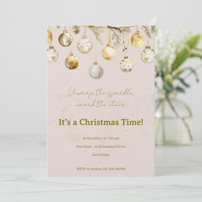 Christmas party  inbjudningar (Stående Fram)