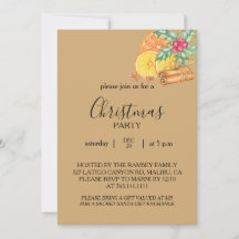 Christmas Party Invitation Card