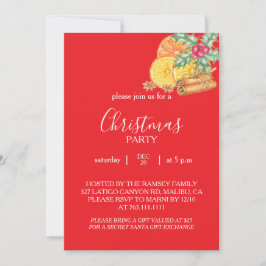 Christmas Party Invitation Card Inbjudningar