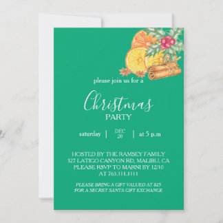 Christmas Party Invitation Card Inbjudningar