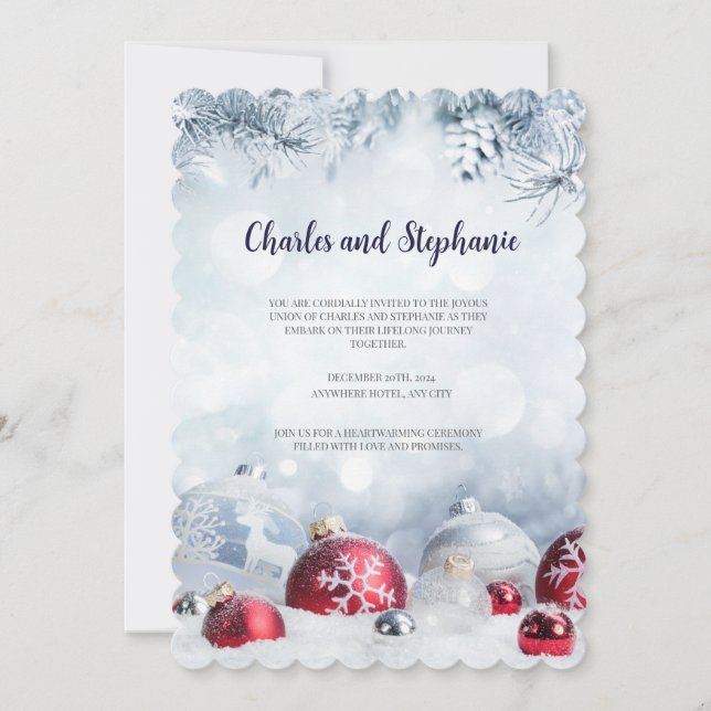 Christmas Party Invitation, Christmas Invitations Inbjudningar (Framsida)