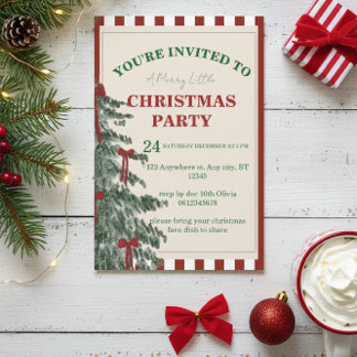 Christmas Party Invitation, Holiday Invite Inbjudningar