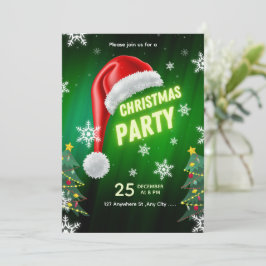 Christmas Party Invitation Template Inbjudningar