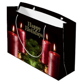 Christmas Party Red Candles Winter Holidays