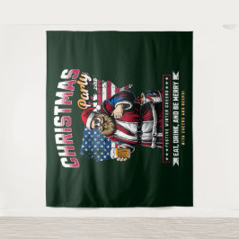 Christmas Party Santa Tapestry | Festive Wall Deco