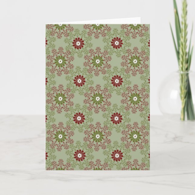 Christmas pattern backgrounds seamless surface pat kort (Framsida)