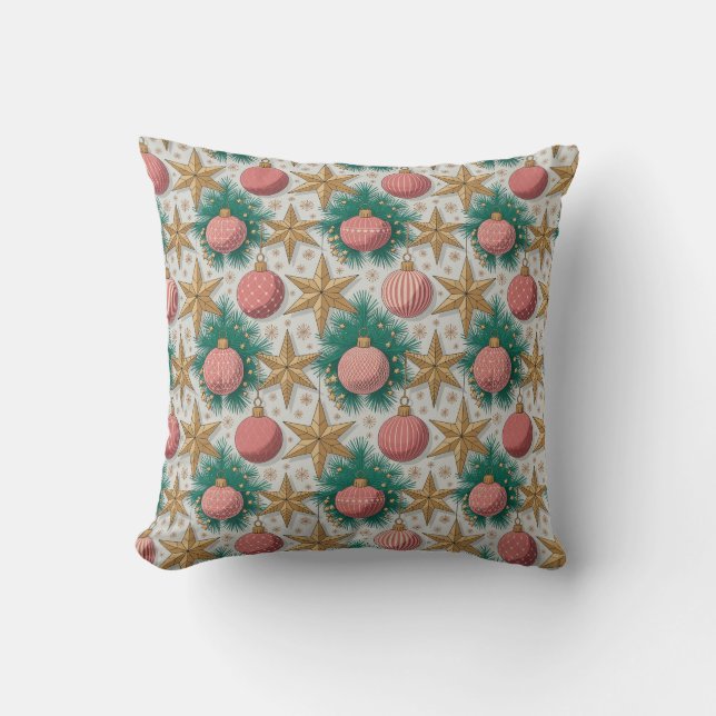 Christmas Pattern Throw Pillow Kudde (Framsida)