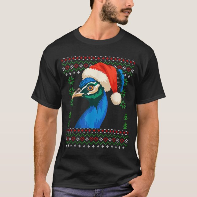 Christmas Pea Ugly Xmas Sweater  T Shirt (Framsida)