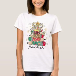 Christmas Pencil Tree Teacher Shirt T
