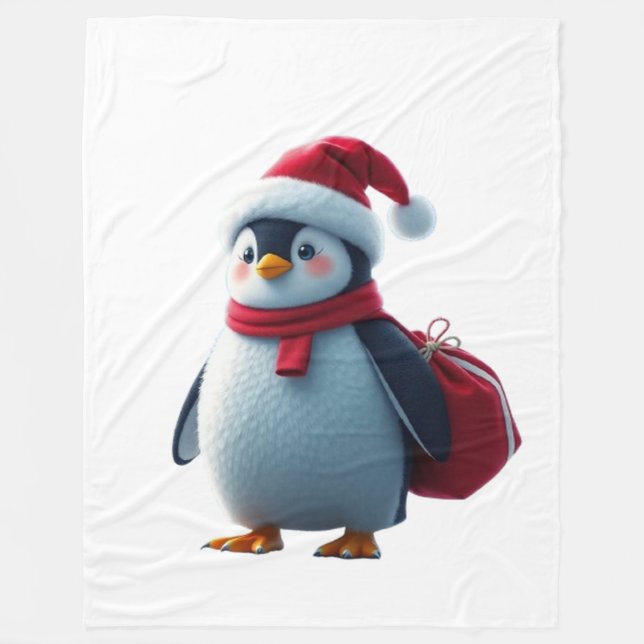 Christmas penguin fleecefilt (Framsidan)