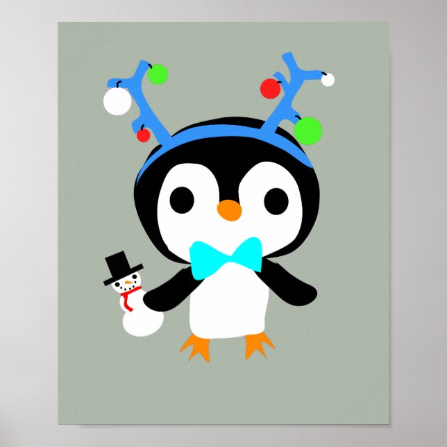 Christmas Penguin Poster (Framsidan)
