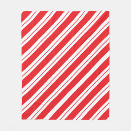 Christmas Peppermint Candy Stripes Fleecefilt
