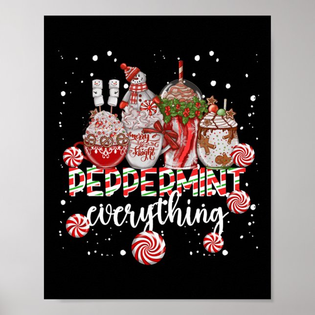 Christmas Peppermint Everything Coffee Chocolate M Poster (Framsidan)