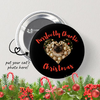 Christmas Personalized Cat Heart Photo Frame Knapp