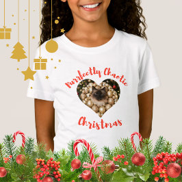 Christmas Personalized Cat Heart Photo Frame T Shirt