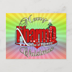 CHRISTMAS PharmD Doktor of Pharmacy Helg Vykort