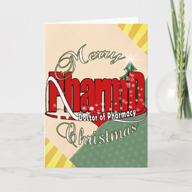 CHRISTMAS PharmD Doktor of Pharmacy Helgkort (Framsida)