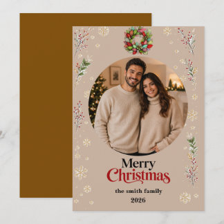Christmas Photo Card | Merry Christmas Julkort