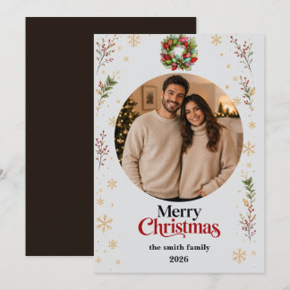 Christmas Photo Card | Merry Christmas Julkort