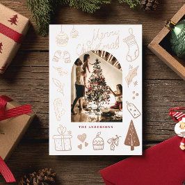Christmas Photo Favorite Things Holiday Foil Card