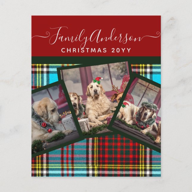 CHRISTMAS PHOTO GIFT - Andersson Tartan Collage Flygblad (Framsidan)