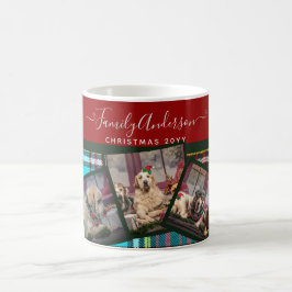 CHRISTMAS PHOTO GIFT - Andersson Tartan Collage Kaffemugg