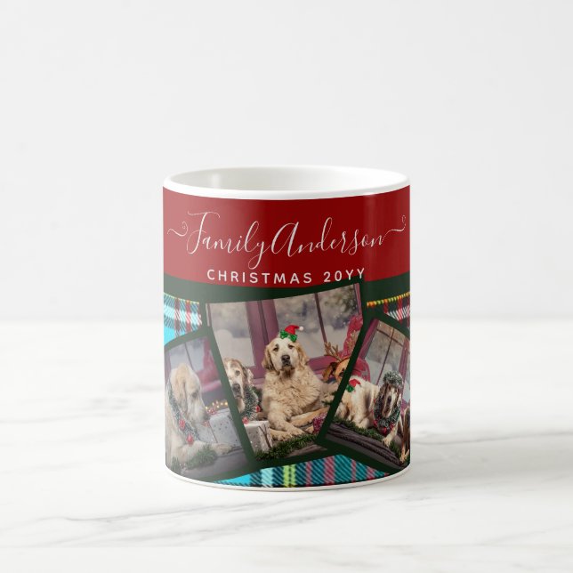 CHRISTMAS PHOTO GIFT - Andersson Tartan Collage Kaffemugg (Center)
