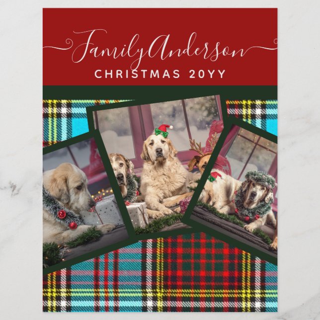 CHRISTMAS PHOTO GIFT - Andersson Tartan Collage Reklamblad (Framsidan)