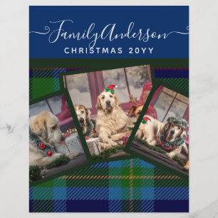 CHRISTMAS PHOTO GIFTS - Miller TARTAN Blue Collage Reklamblad
