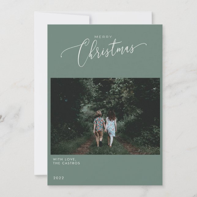 CHRISTMAS PHOTO-KORT INBJUDNINGAR (Framsida)