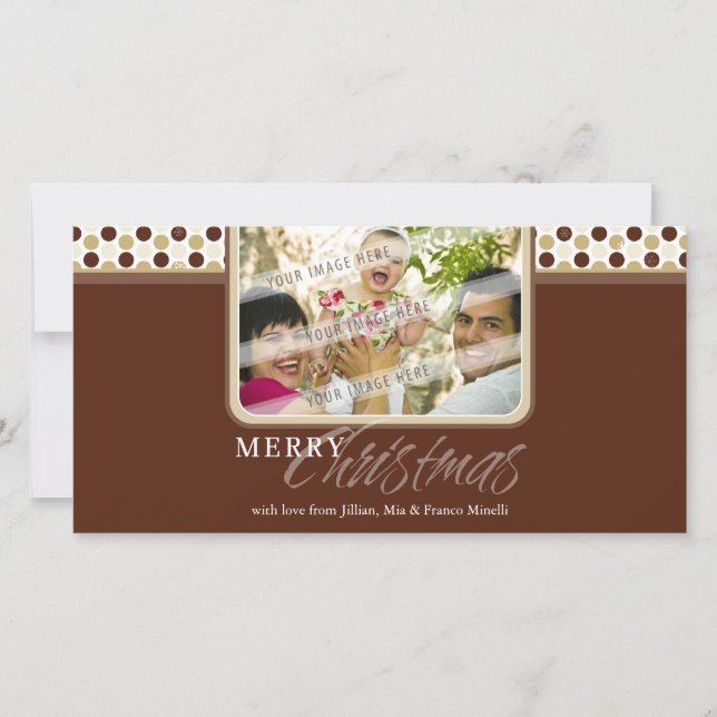 CHRISTMAS PHOTOCARD: minispot snowflake 2B Julkort (Framsida)