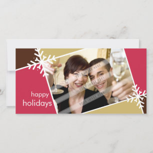 CHRISTMAS PHOTOCARD: Modernista snowflake L1 Julkort