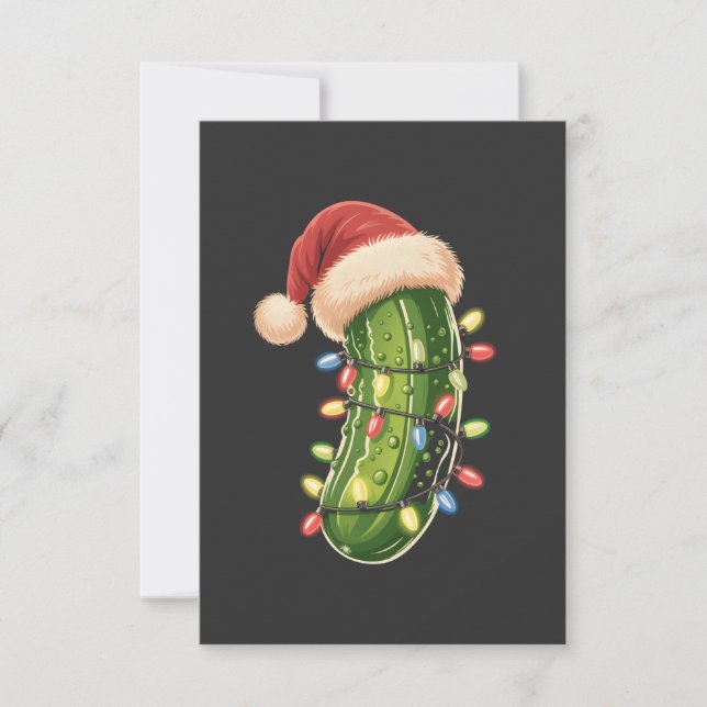 Christmas Pickle Pickle In Xmas Light Pickle  Kort (Framsida)