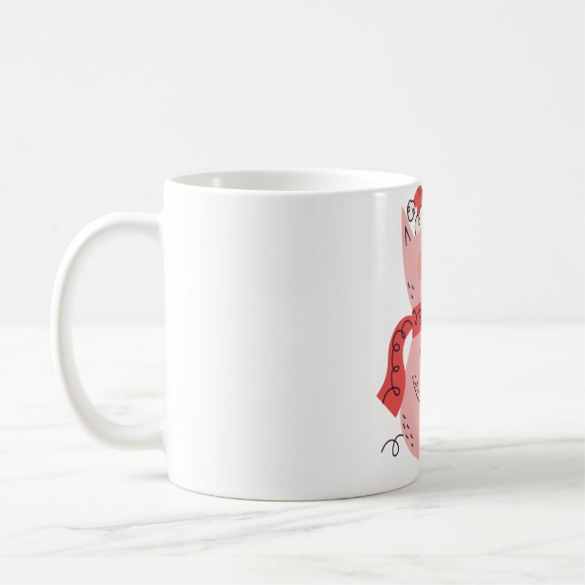 Christmas pig kaffemugg (Vänster)