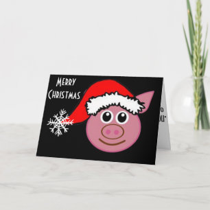 CHRISTMAS PIGGY ÖNSKEMÅL DU **MERRRY CHRISTMAS ** HELGKORT