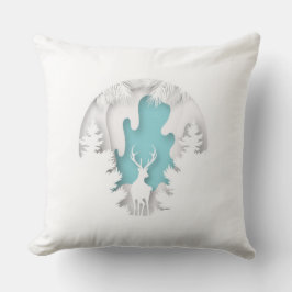 Christmas Pillow – Frosty Holiday Decor Kudde