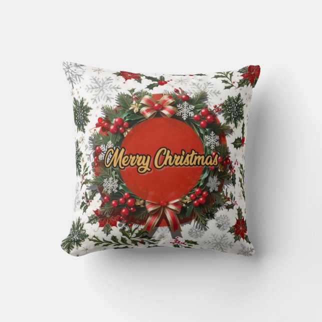Christmas pillows with snowflakes kudde (Framsida)