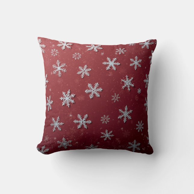 Christmas pillows with snowflakes kudde (Framsida)