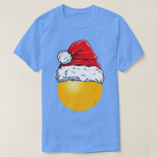 Christmas Ping Pong Ball Santa Hat Funny Sport Xma T Shirt (Design framsida)