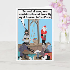 CHRISTMAS PIRAT JOKE KORT