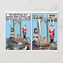 CHRISTMAS PIRAT JOKE VYKORT